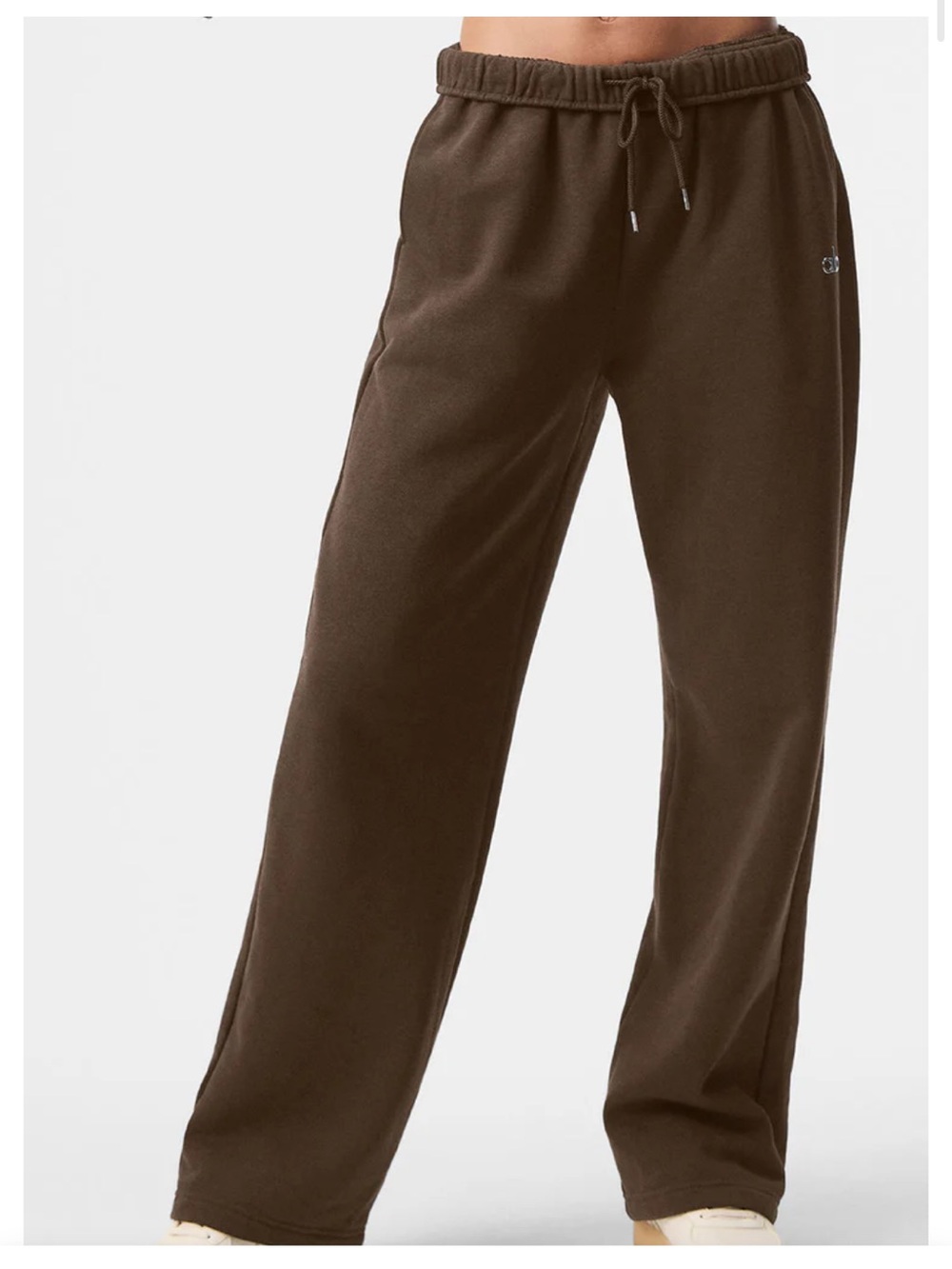 Alo Yoga Women’s Straight Leg Espresso Brown Accolade Sweatpants Small